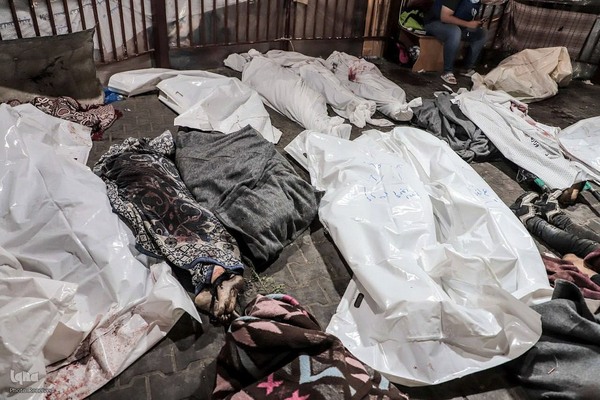 بیمارستان المعمدانی غزه ساعاتی پس از بمباران