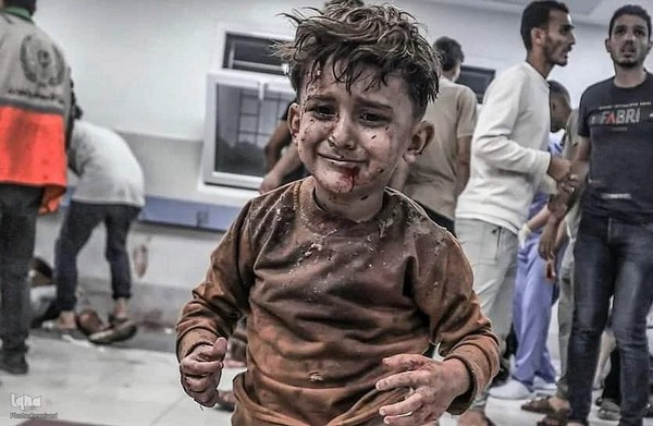 بیمارستان المعمدانی غزه ساعاتی پس از بمباران