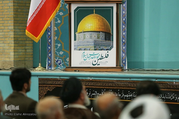 اجتماع جامعه قرآنی در حمایت از مردم مظلوم غزه