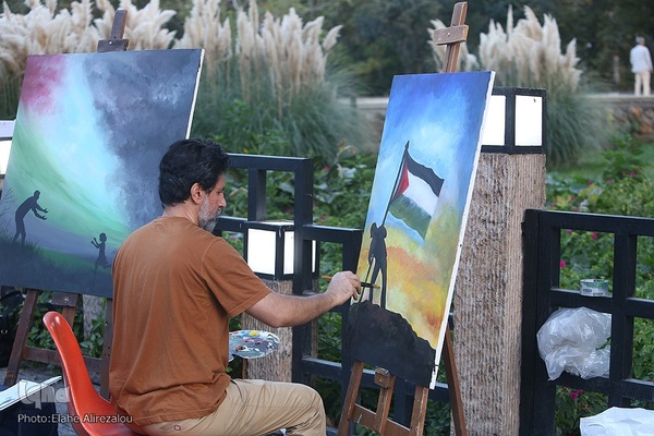 گردهمایی هنرمندان حامی فلسطین