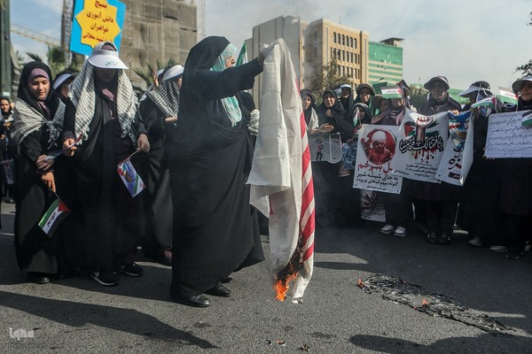 تجمع دانش‌آموزان تهرانی در حمایت از مردم مظلوم فلسطین