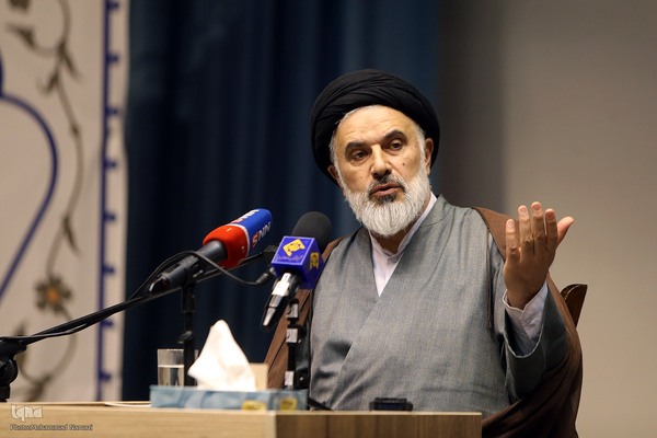 آیت‌الله سید یدالله یزدان‌پناه در مراسم بزرگداشت علامه طباطبایی (ره)