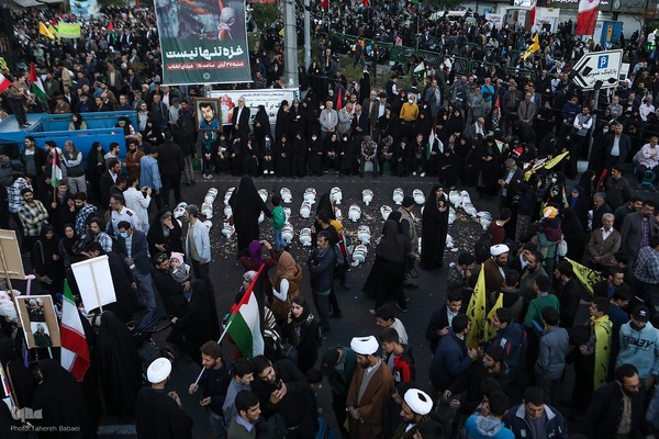 راهپیمایی مردم ایران در حمایت از مردم غزه