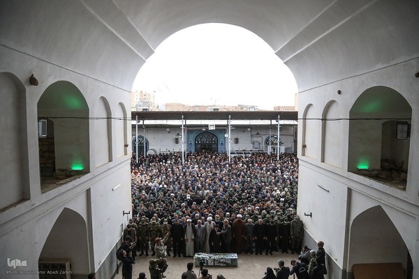 تشییع پیکر شهید مدافع امنیت امیرحسین ابراهیمی در بیرجند