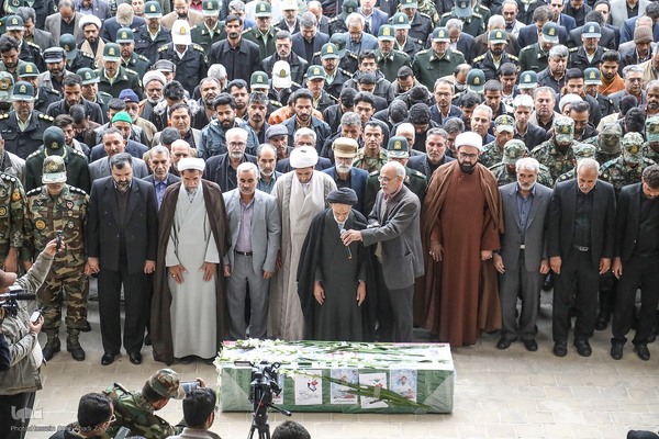 تشییع پیکر شهید مدافع امنیت امیرحسین ابراهیمی در بیرجند