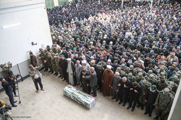 تشییع پیکر شهید مدافع امنیت امیرحسین ابراهیمی در بیرجند