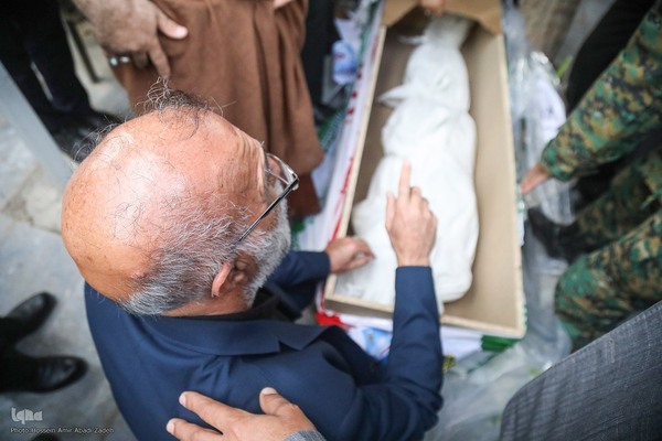 تشییع پیکر شهید مدافع امنیت امیرحسین ابراهیمی در بیرجند