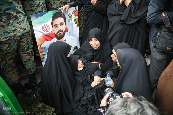 تشییع پیکر شهید مدافع امنیت امیرحسین ابراهیمی در بیرجند