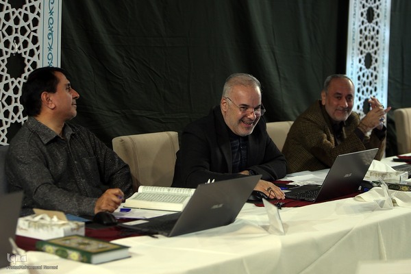 اولين روز مسابقات سراسری قرآن کریم - هیأت داوران بخش همخوانی قرآن کریم