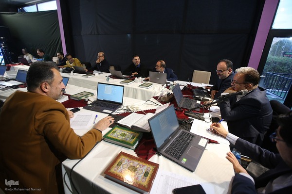 اولين روز مسابقات سراسری قرآن کریم - هیأت داوران بخش همخوانی قرآن کریم