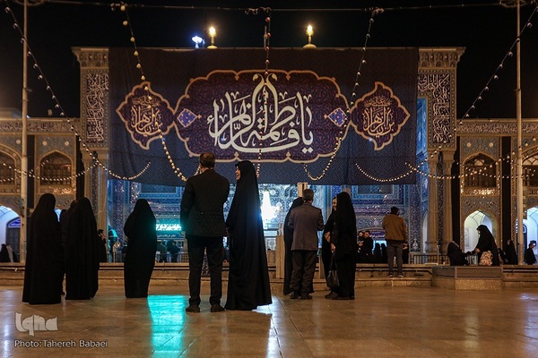 مراسم غبارروبی حرم حضرت عبدالعظیم در ایام شهادت حضرت زهرا (س)