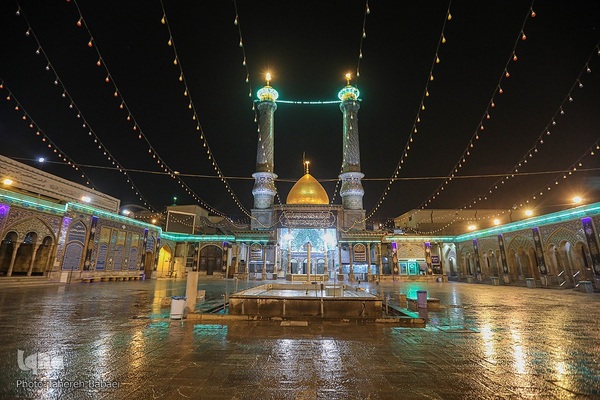 مراسم غبارروبی حرم حضرت عبدالعظیم در ایام شهادت حضرت زهرا (س)