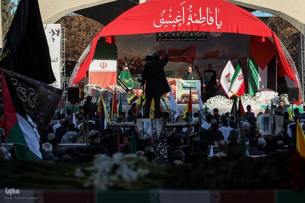 تشییع 280 شهید گمنام همزمان با سالروز شهادت حضرت زهرا در کشور