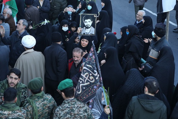 تشییع 280 شهید گمنام همزمان با سالروز شهادت حضرت زهرا در کشور