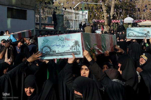 تشییع 280 شهید گمنام همزمان با سالروز شهادت حضرت زهرا در کشور