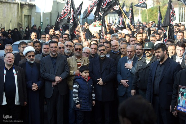 آیین تشییع و تدفین شهید گمنام در وزارت فرهنگ و ارشاد اسلامی