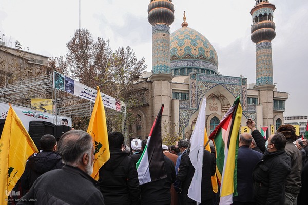 اجتماع کارمندان در حمایت از مردم مظلوم فلسطین