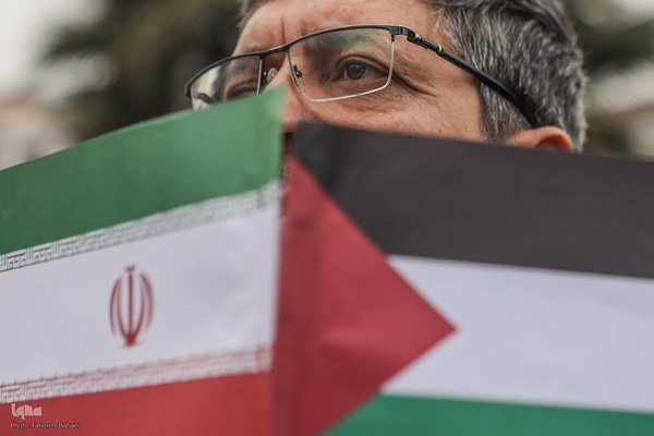 اجتماع کارمندان در حمایت از مردم مظلوم فلسطین