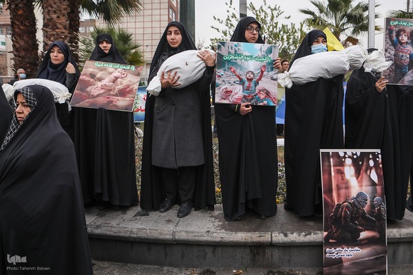 اجتماع کارمندان در حمایت از مردم مظلوم فلسطین