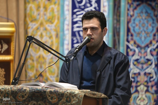 سیدمحمد حسینی‌پور در مراسم افتتاح جلسه قرآن مسجد امام مهدی (عج)