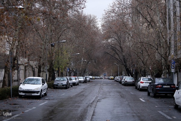 بارش باران زمستانی تهران
