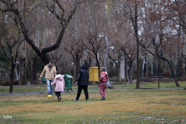 بارش باران زمستانی تهران