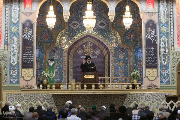 قرائت زیارت جامعه کبیره در حرم حضرت معصومه(س)