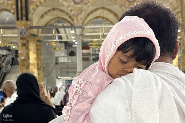 تصاویری از حضور کودکان در حج عمره