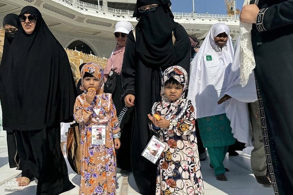 تصاویری از حضور کودکان در حج عمره