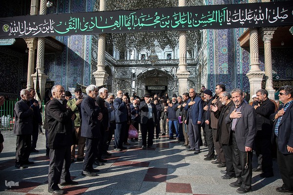 دسته های عزاداری در سوگ شهادت امام هادی(ع)