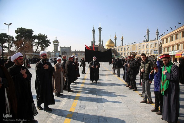 دسته های عزاداری در سوگ شهادت امام هادی(ع)