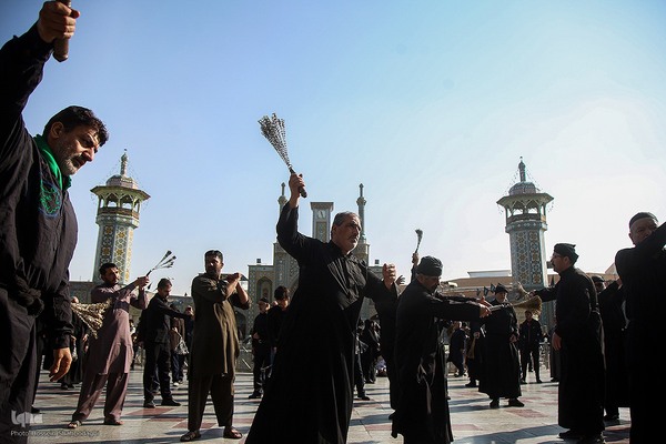 دسته های عزاداری در سوگ شهادت امام هادی(ع)