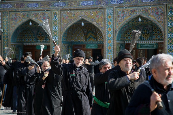 دسته های عزاداری در سوگ شهادت امام هادی(ع)