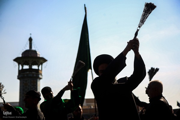 دسته های عزاداری در سوگ شهادت امام هادی(ع)