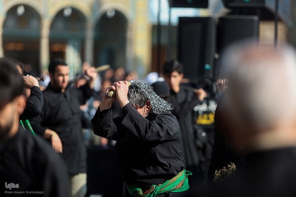 دسته های عزاداری در سوگ شهادت امام هادی(ع)