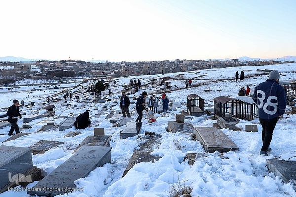 حال و هوای لیله الرغایب در هوای سرد شهرستان اهر
