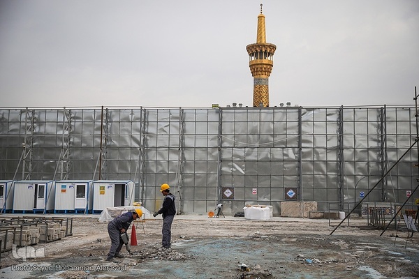 آغاز عملیات احداث رواق امیرالمؤمنین(ع) در حرم رضوی