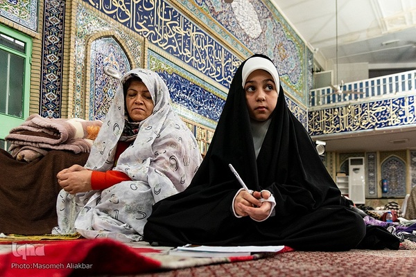 مراسم اعتکاف در مسجد جامع رجایی شهر کرج