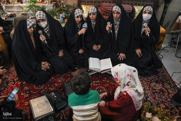 جلسه آموزش قرآن استاد بلده