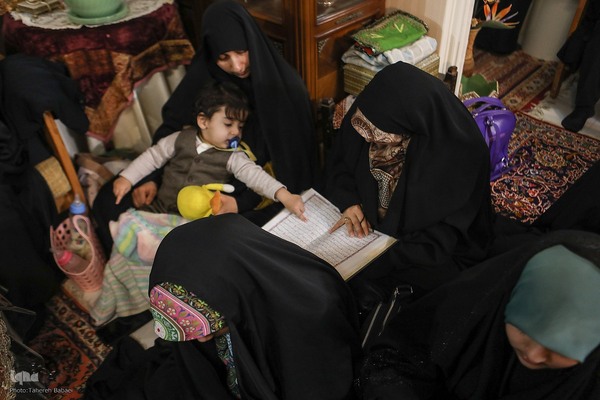 جلسه آموزش قرآن استاد بلده