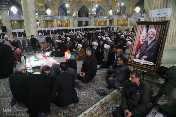 تشییع آیت الله شیخ عبدالنبی نمازی در قم