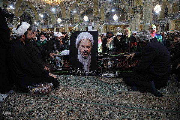 تشییع آیت الله شیخ عبدالنبی نمازی در قم