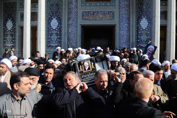 تشییع آیت الله شیخ عبدالنبی نمازی در قم