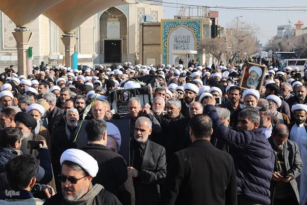 تشییع آیت الله شیخ عبدالنبی نمازی در قم