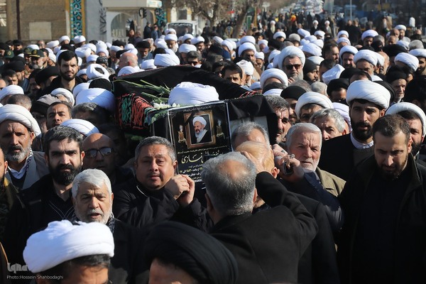 تشییع آیت الله شیخ عبدالنبی نمازی در قم