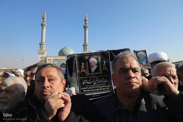 تشییع آیت الله شیخ عبدالنبی نمازی در قم