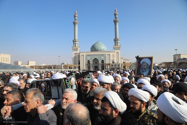 تشییع آیت الله شیخ عبدالنبی نمازی در قم