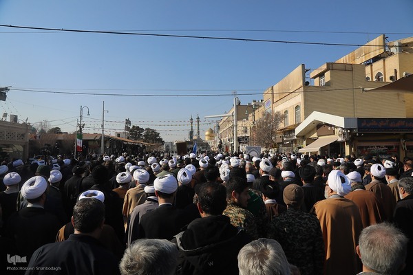 تشییع آیت الله شیخ عبدالنبی نمازی در قم