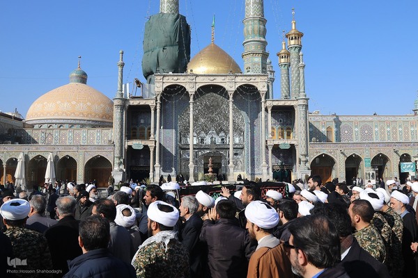 تشییع آیت الله شیخ عبدالنبی نمازی در قم