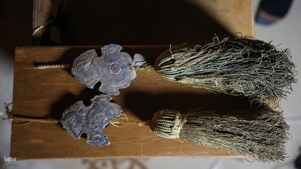 مرمت پرده قدیمی خانه کعبه در ترکیه